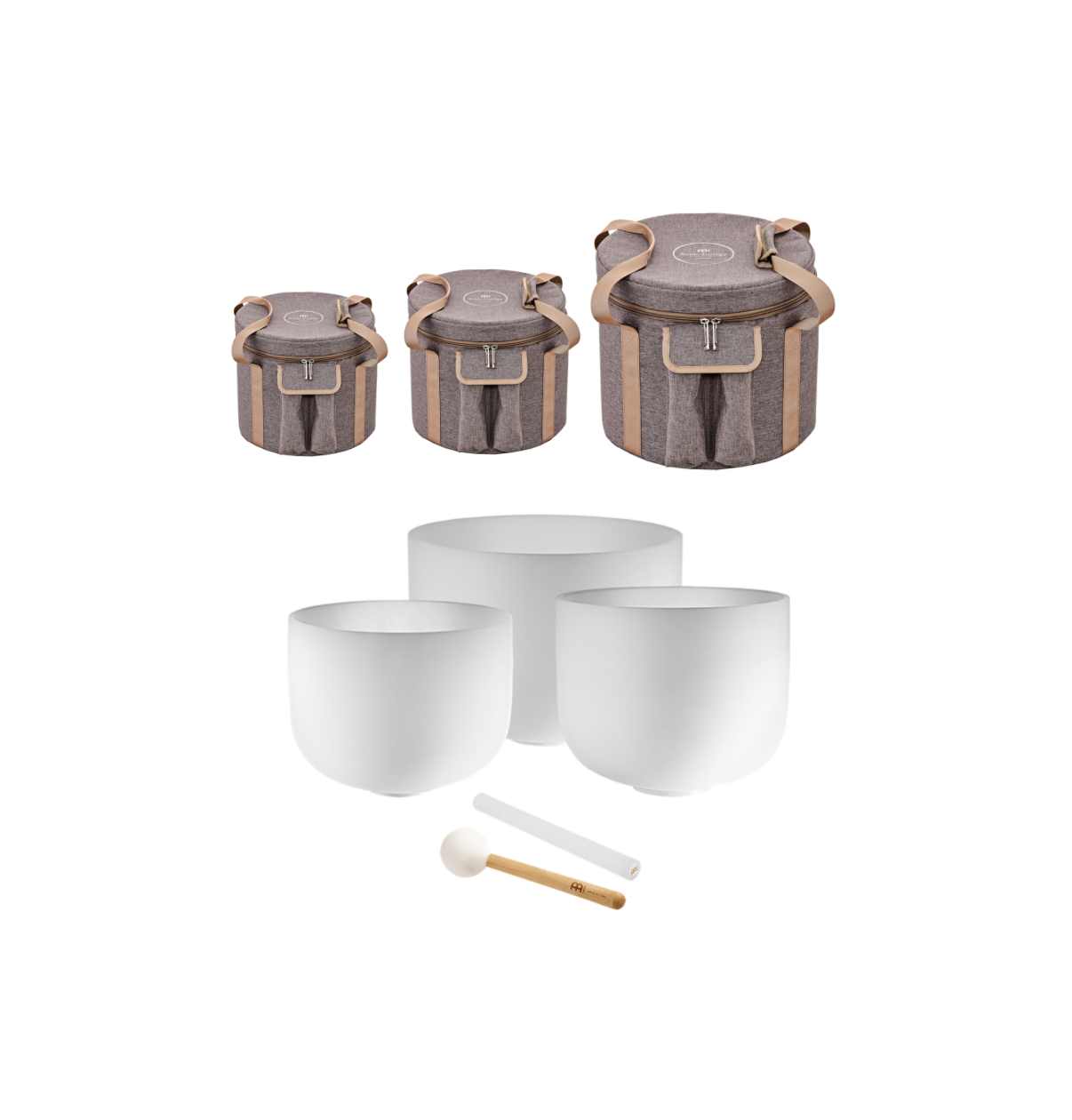 Set de 3 bols en cristal A-F-D