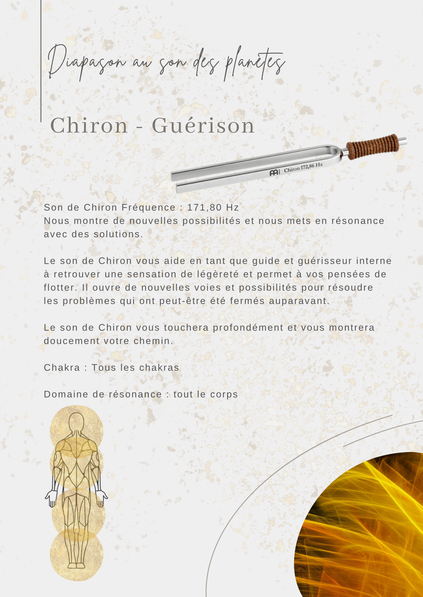 Chiron Diapason au son des planètes: le guérisseurs interne