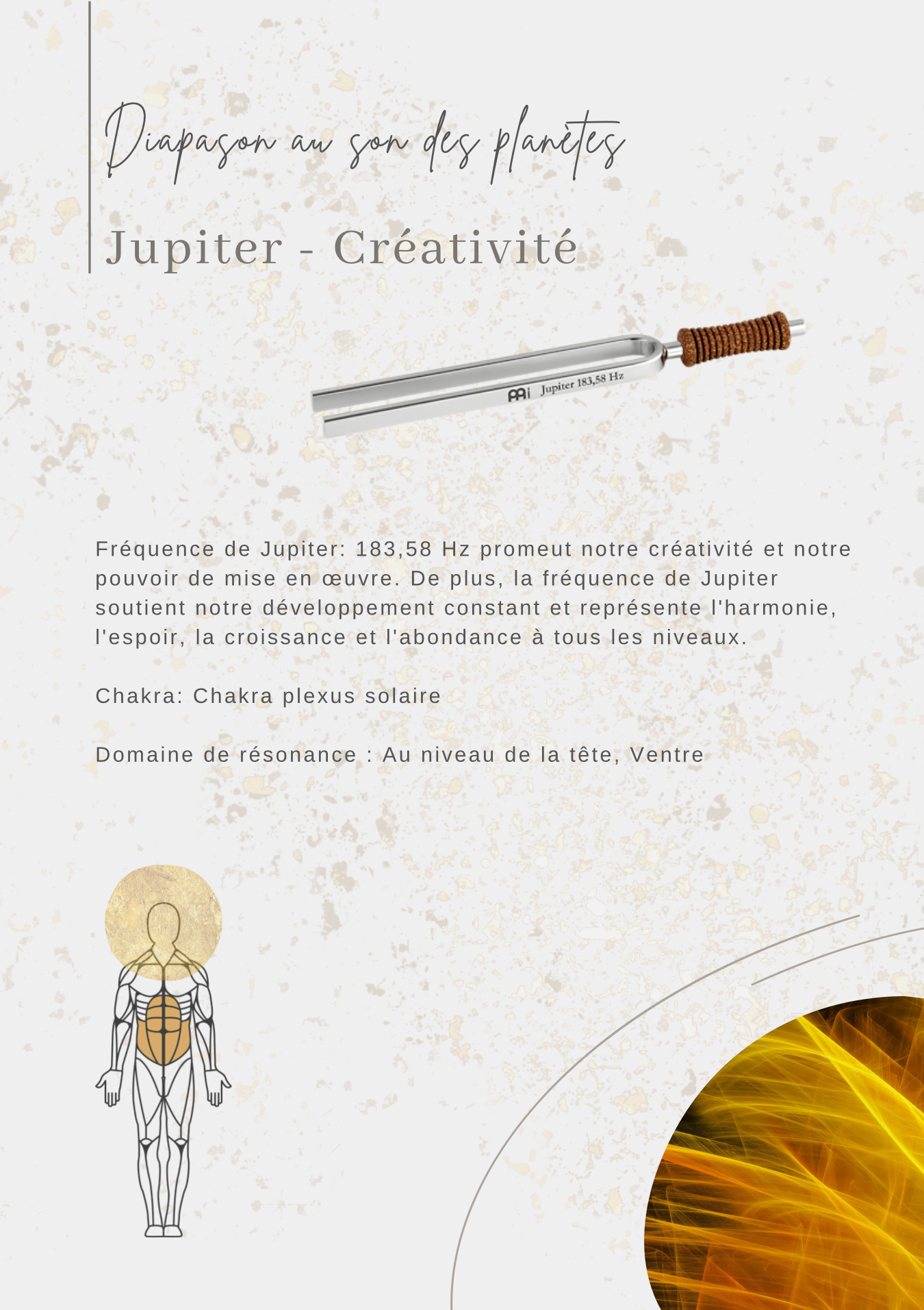 Jupiter Diapason aux sons des planètes: Créativité