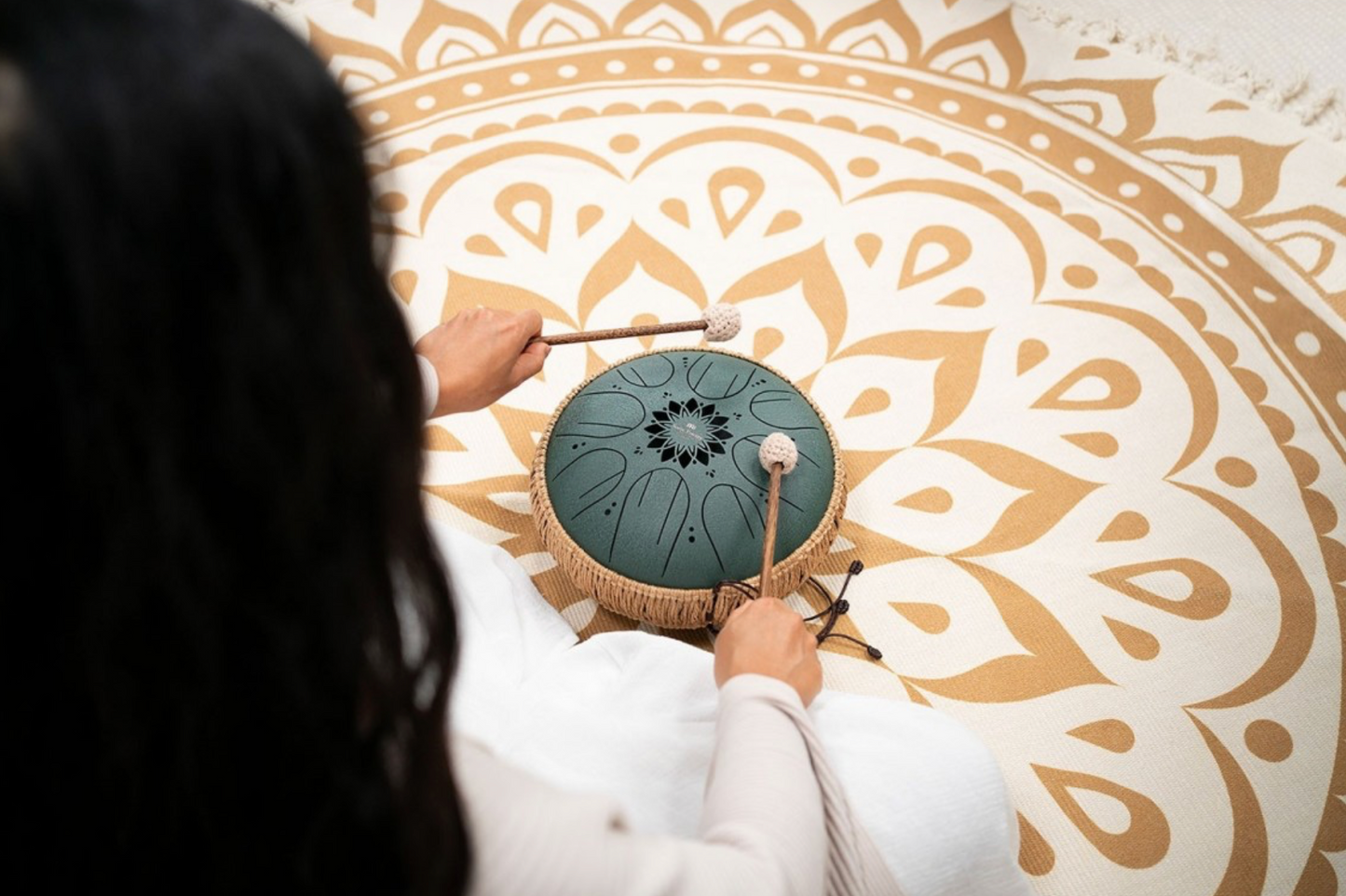 Octave Steel Tongue Drum F'' Minor Green nouveauté