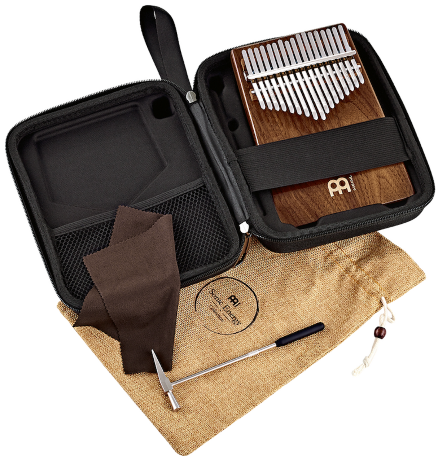 SOLID KALIMBA - 17-NOTES - BLACK WALNUT