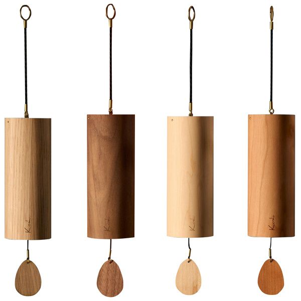 Lot de 4 carillons Koshi Earth Symphony Mountain, Forest, River et Ocean