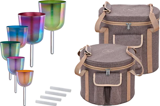 ESSENCE SOLFFEGIO CRYSTAL SINGING BOWL SET