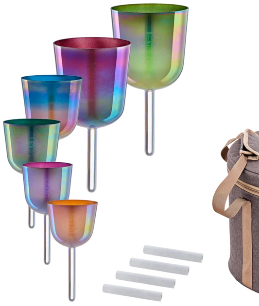 ESSENCE SOLFFEGIO CRYSTAL SINGING BOWL SET