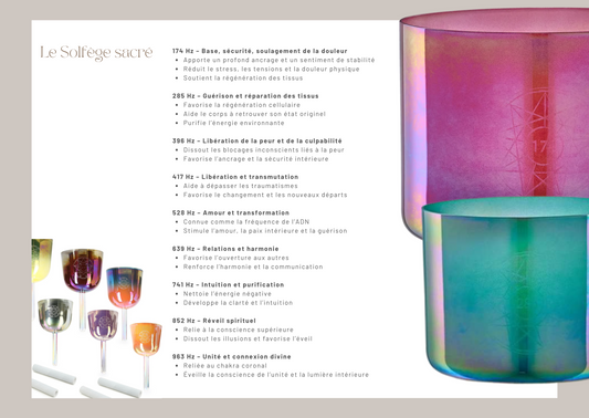 ESSENCE SOLFFEGIO CRYSTAL SINGING BOWL SET