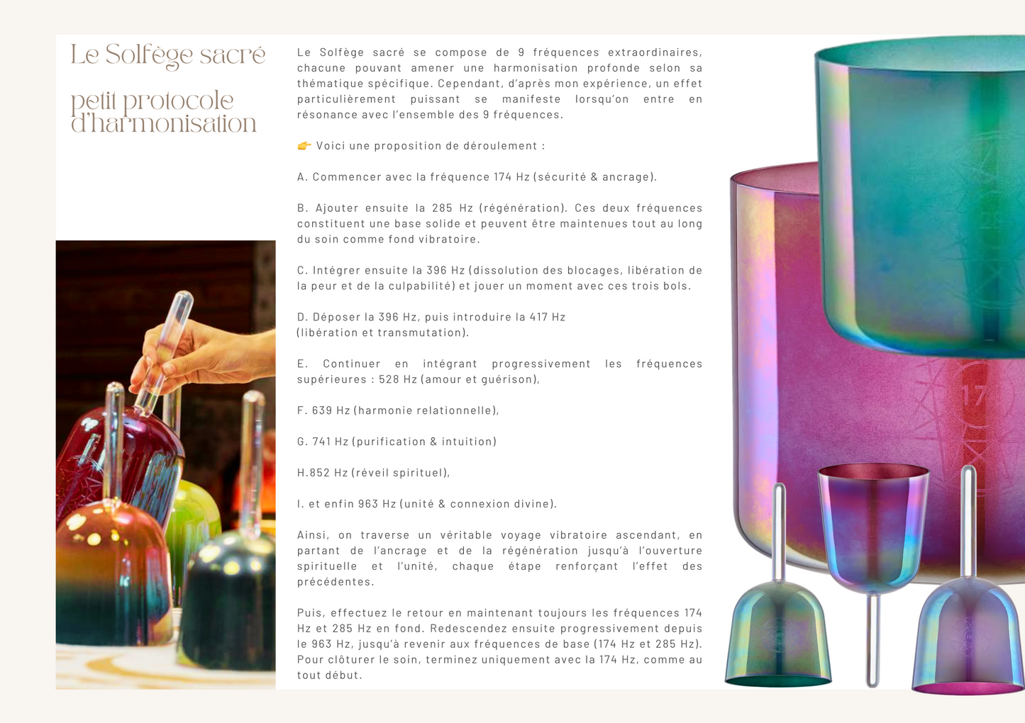 Set Complet de 9 bols Solfeggio