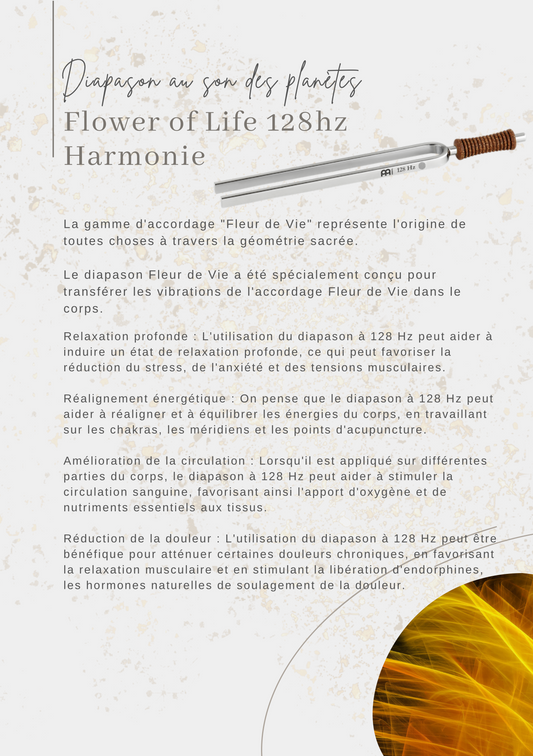Fleur de vie 128hz Confiance, intuition, harmonie corporel