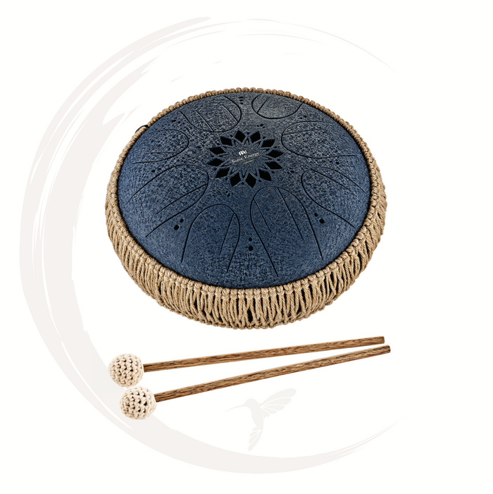 Octave Steel Tongue Drum C mineur bleu