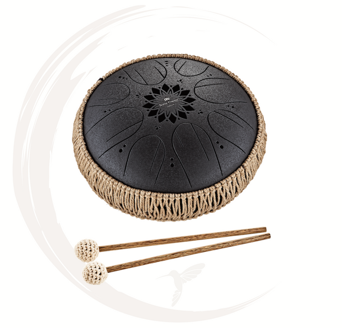 Octave Steel Tongue Drum B mineur noir