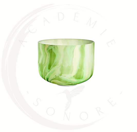 Bol de Cristal Marble Note F4 Chakra Coeur Pré-commande livré d'ici mars 24