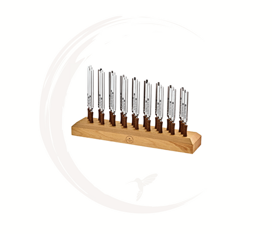 Set complet de 27 diapasons pour la thérapie (délais de livraison +- 3 semaines)