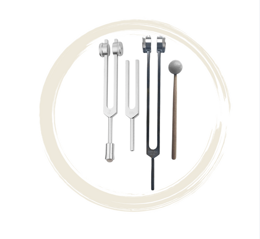 Set de diapasons Harmonie Mentale – 88 Hz • 136.10 Hz • 528 Hz