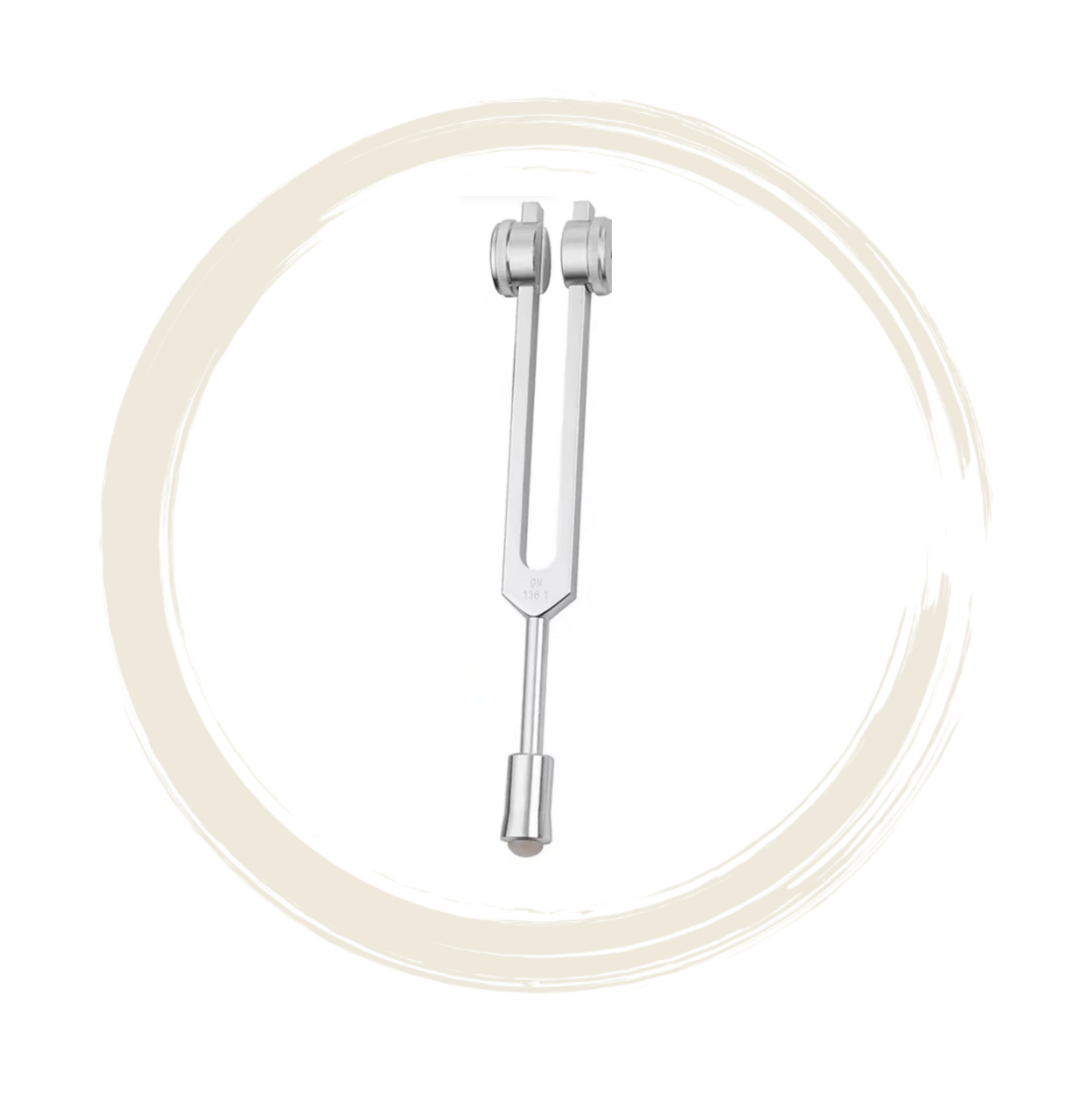 Diapason avec quartz rose