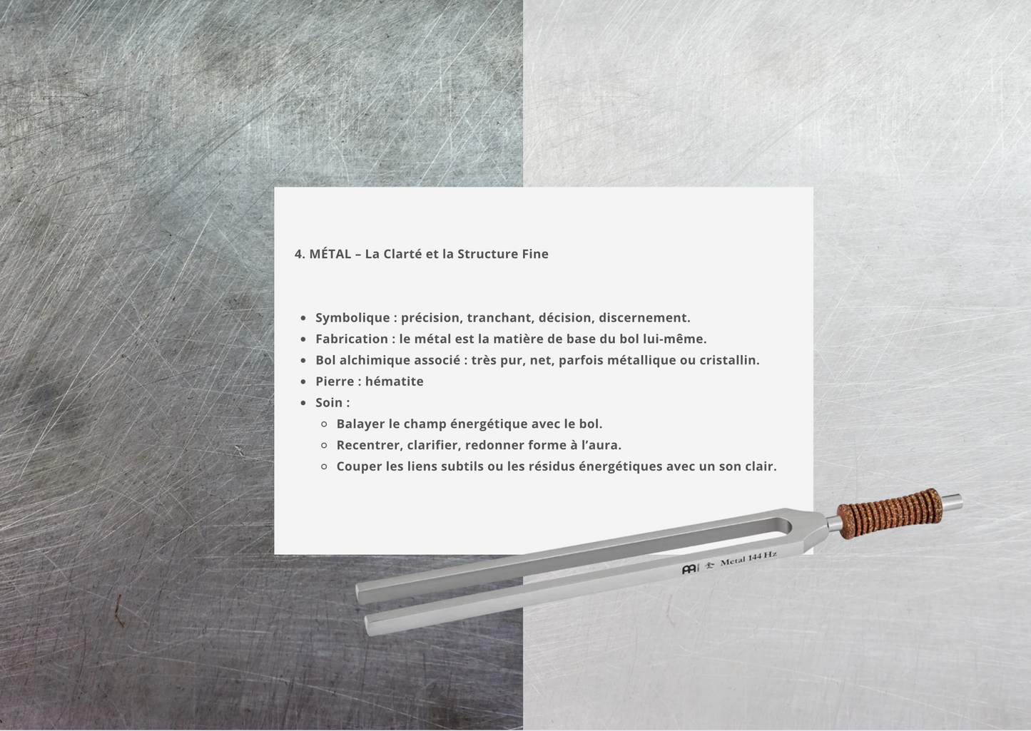 Diapason Premium TCM – Élément Métal