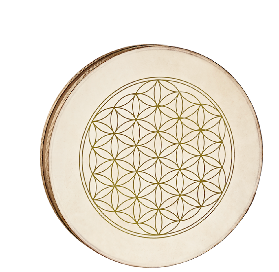 Tambour de l'Océan fleur de vie 20''/ 51 cm