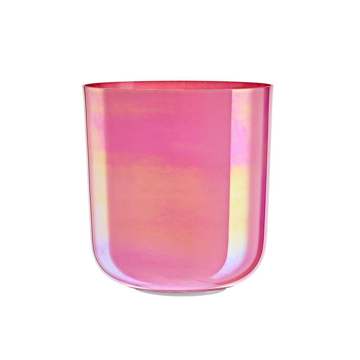 Bol chantant en cristal Essence rose lotus, 20 cm, Sol (G3), chakra de la gorge