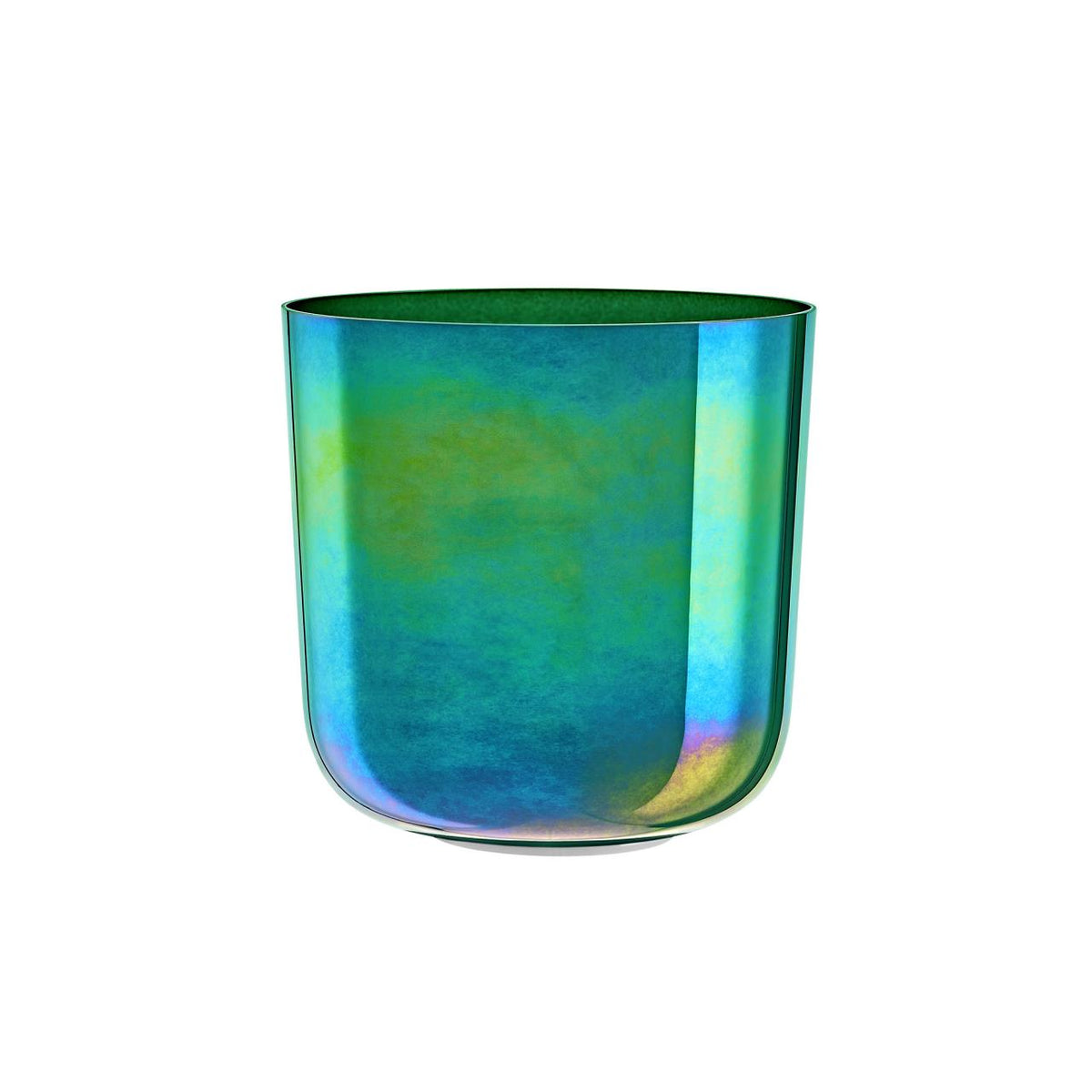 Bol chantant en cristal Essence bleu menthe, 20 cm, Fa (F3), chakra du cœur