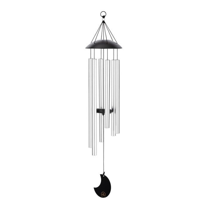 Carillon de méditation Lune Meinl Sonic Energy, tubes argent, 82 cm