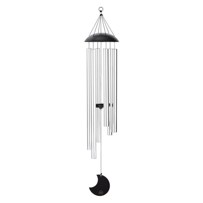 Carillon de méditation Lune Meinl Sonic Energy, tubes argent, 112 cm