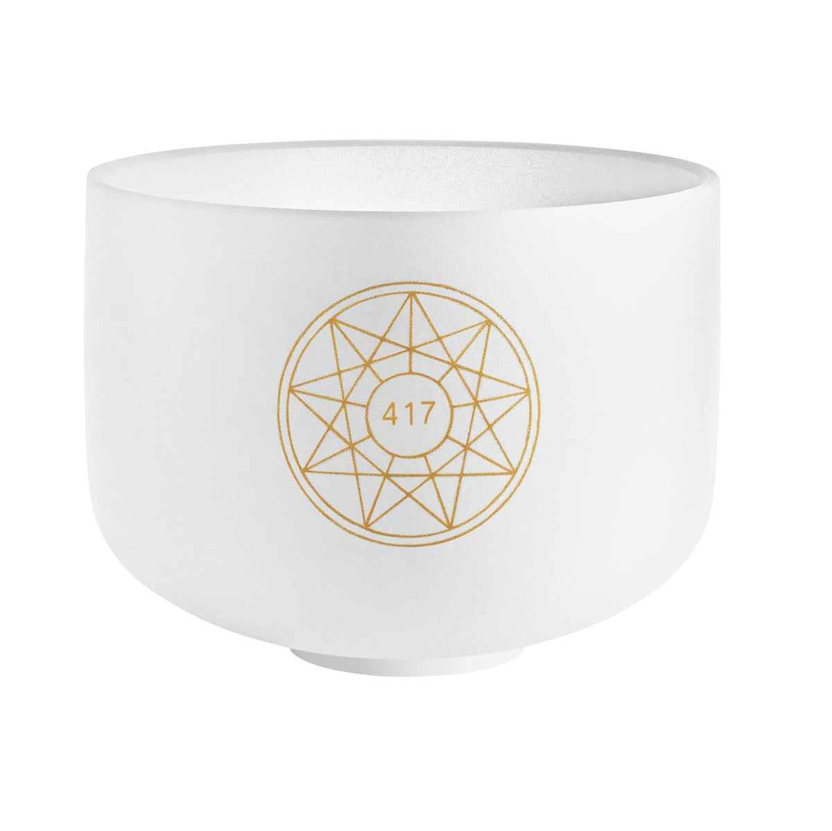 Bol chantant en cristal blanc Solfeggio 417 Hz, 25 cm