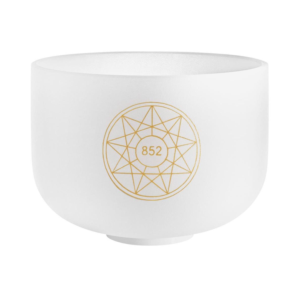 Bol chantant en cristal blanc Solfeggio 852 Hz, 25 cm