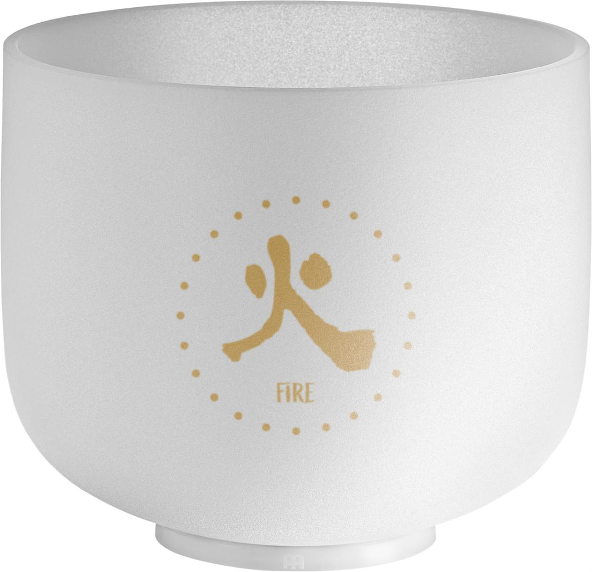Bol chantant en cristal blanc TCM élément Feu, 20 cm, 384 Hz