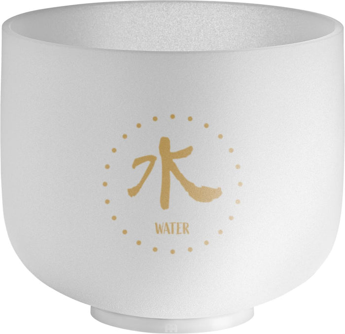 Bol chantant en cristal blanc TCM élément Eau, 20 cm, 432 Hz
