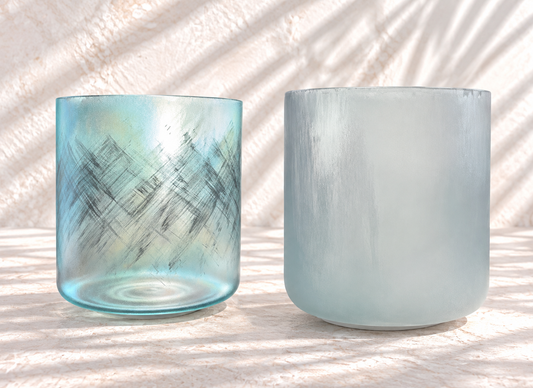 Souffle et Sérénité DUO Yin & Yang Bol éclats d'alchimie en cristal