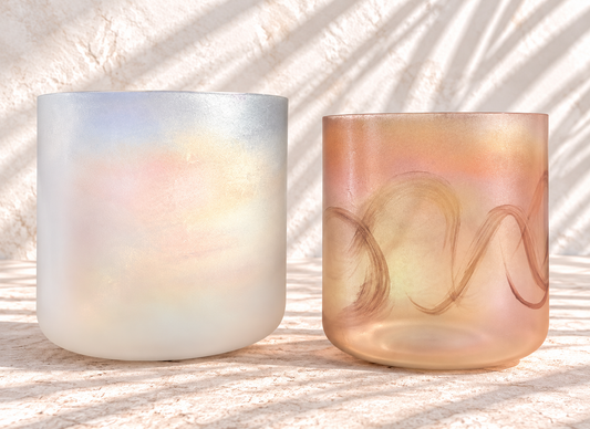 Douceur et Élan DUO Yin & Yang Bol éclats d'alchimie en cristal
