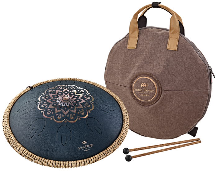 Octave Steel Tongue Drum D Amara bleu gravé