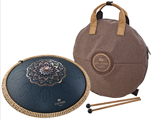 OCTAVE STEEL TONGUE DRUM - D-AMARA - BLUE ENGRAVED