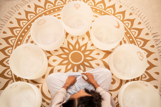 Set de Bols chantants Cristal Planetary