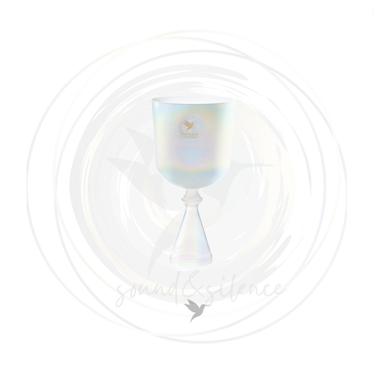Calice en cristal 13 cm chakra plexus solaire