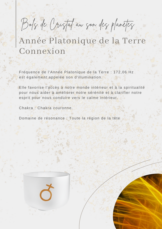Bols chantants Cristal Planetary Anné platonicienne