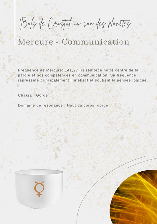 Bols chantants Cristal Planetary Mercure ''Communication''