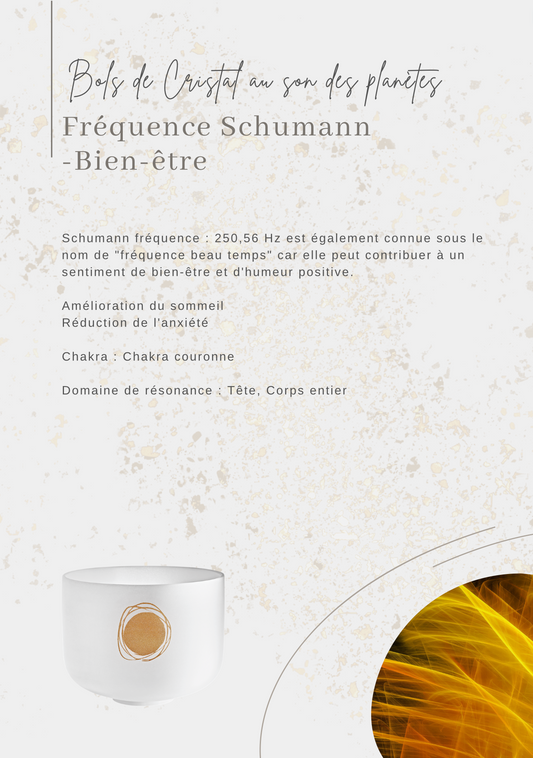 Bols chantants Cristal Planetary Schumann ''Equilibre'