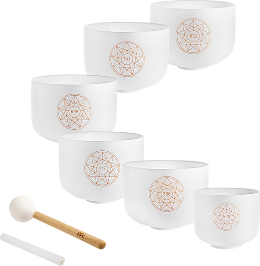 Set de 6 Bols chantants Cristal Solfegio